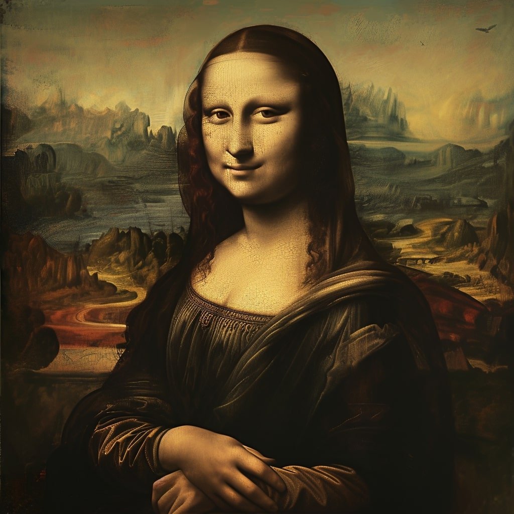 "mona lisa" by Midjourney 6