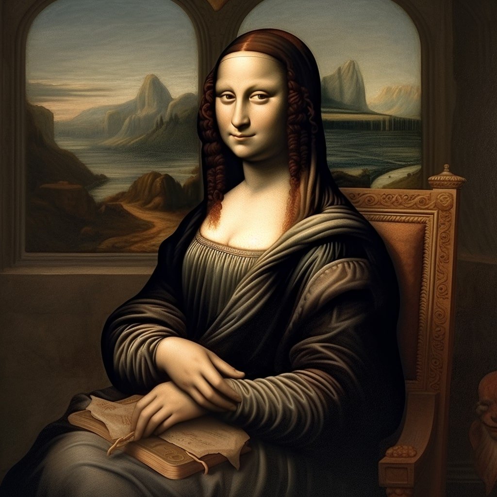 "mona lisa" by Midjourney 5.1