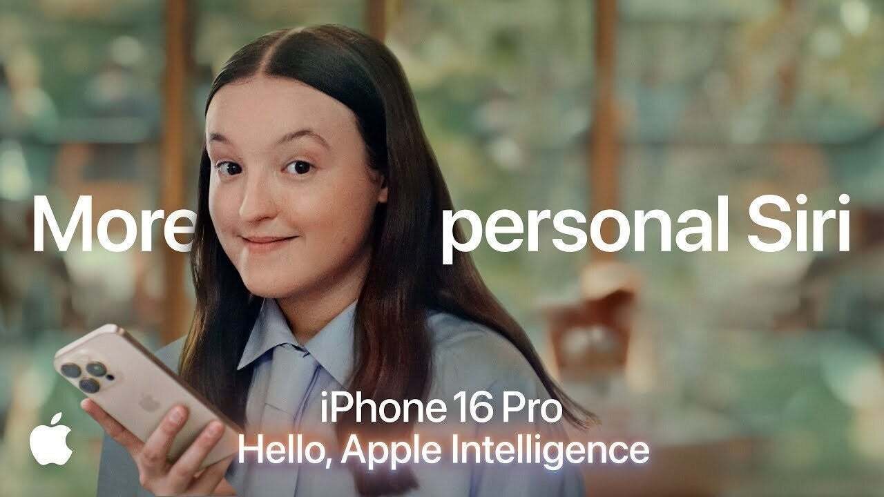 Screenshot of thumbnail used in more personal Siri ad